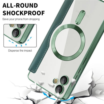 MagSafe pouzdro pro Samsung Galaxy A05 A055, Techsuit, SmartMag Book, Zelené