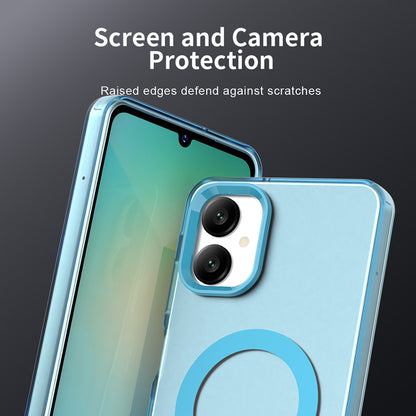 MagSafe pouzdro pro Samsung Galaxy A06 A065, Techsuit, CandyCase, Modrá