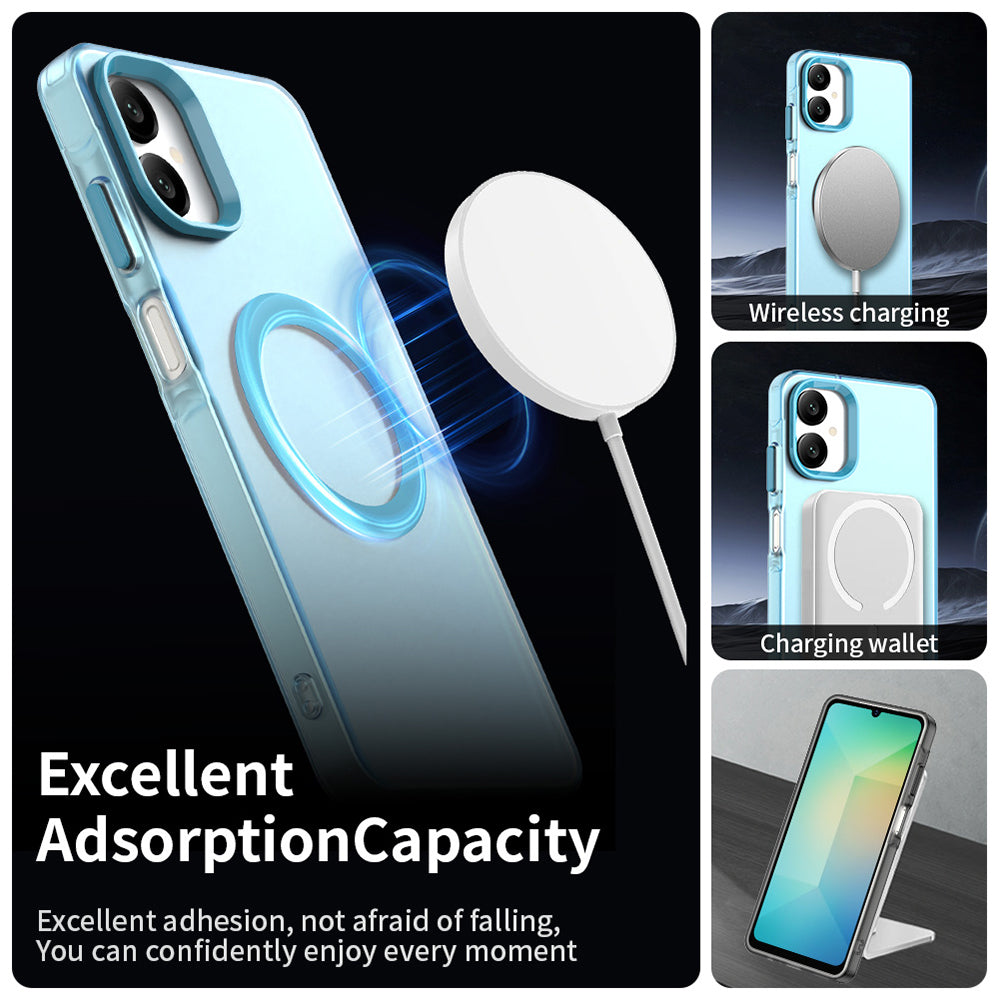 MagSafe pouzdro pro Samsung Galaxy A06 A065, Techsuit, CandyCase, Modrá