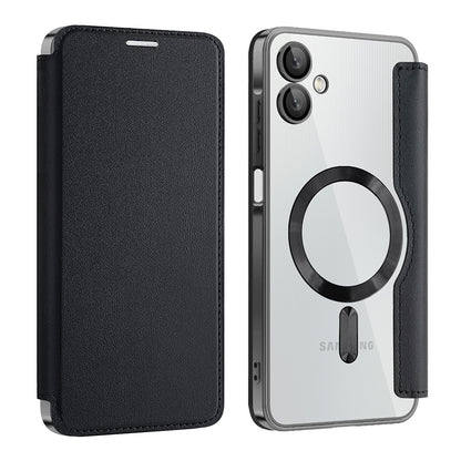 MagSafe Case for Samsung Galaxy A06 A065, Techsuit, SmartMag Book, Black