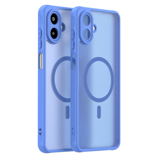 Pouzdro MagSafe pro Samsung Galaxy A07 4G A075, Techsuit, HaloFrost II, Modrá