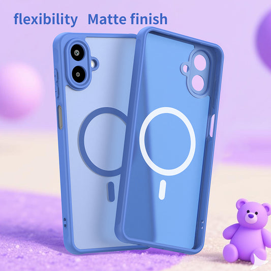 Pouzdro MagSafe pro Samsung Galaxy A07 4G A075, Techsuit, HaloFrost II, Modrá