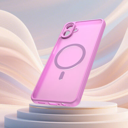 Pouzdro MagSafe pro Samsung Galaxy A07 4G A075, Techsuit, HaloFrost II, Růžové