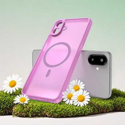 Pouzdro MagSafe pro Samsung Galaxy A07 4G A075, Techsuit, HaloFrost II, Růžové