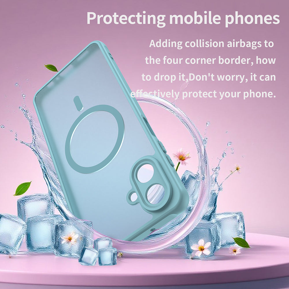 Pouzdro MagSafe pro Samsung Galaxy A07 4G A075, Techsuit, HaloFrost II, Světle zelená