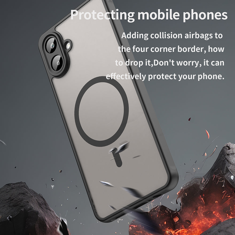 MagSafe pouzdro pro Samsung Galaxy A07 4G A075, Techsuit, HaloFrost II, černé
