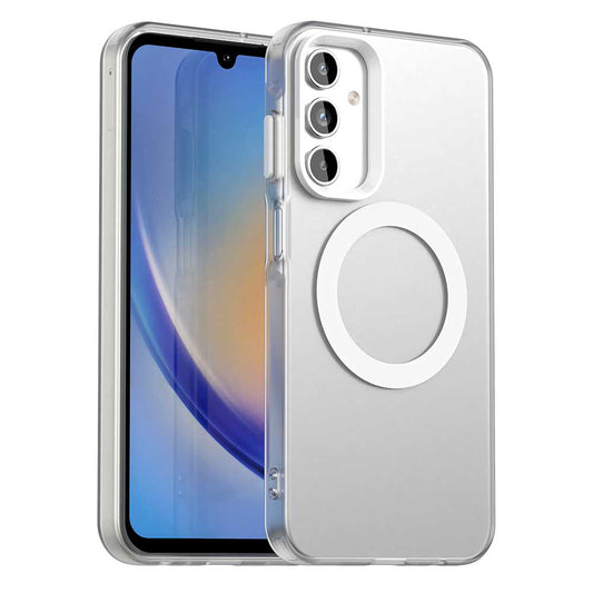 MagSafe pouzdro pro Samsung Galaxy A15 5G A156 / A15 A155, Techsuit, CandyCase, bílé