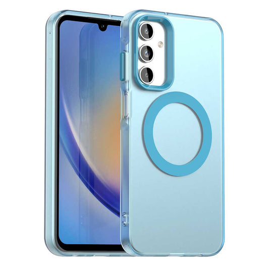 MagSafe pouzdro pro Samsung Galaxy A15 5G A156 / A15 A155, Techsuit, CandyCase, Modrá