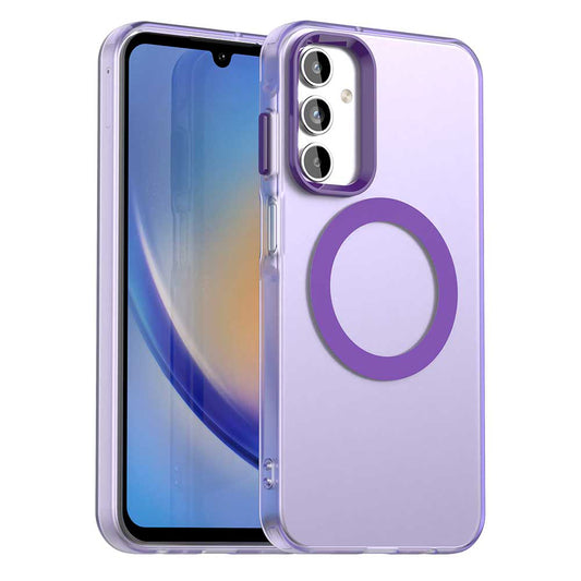 MagSafe pouzdro pro Samsung Galaxy A15 5G A156 / A15 A155, Techsuit, CandyCase, Fialová