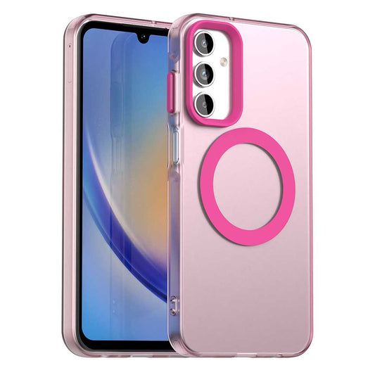 MagSafe pouzdro pro Samsung Galaxy A15 5G A156 / A15 A155, Techsuit, CandyCase, růžové