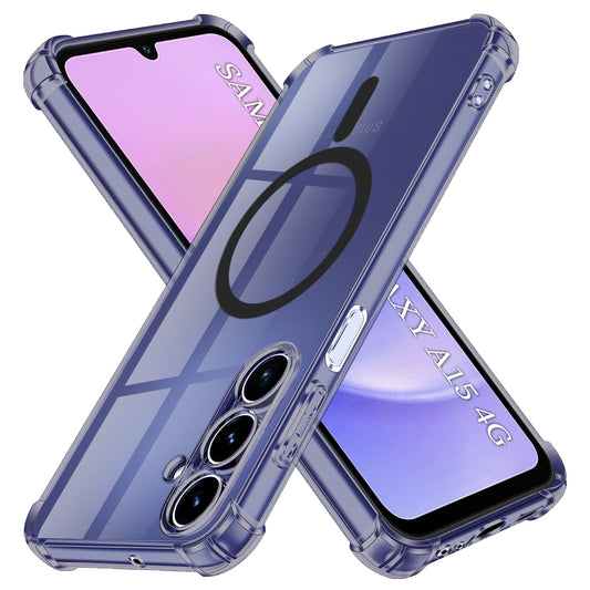 MagSafe pouzdro pro Samsung Galaxy A15 5G A156 / A15 A155, Techsuit, nárazuvzdorné průhledné, kouřové