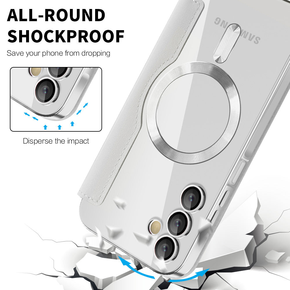 MagSafe pouzdro pro Samsung Galaxy A15 5G A156 / A15 A155, Techsuit, SmartMag Book, Šedé