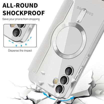 MagSafe pouzdro pro Samsung Galaxy A15 5G A156 / A15 A155, Techsuit, SmartMag Book, Šedé