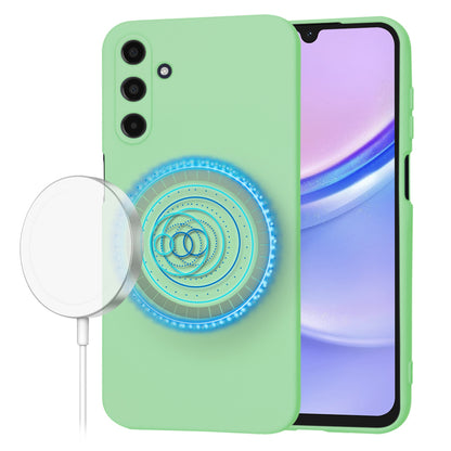 MagSafe pouzdro pro Samsung Galaxy A15 A155, Techsuit, SoftFlex, Světle zelená