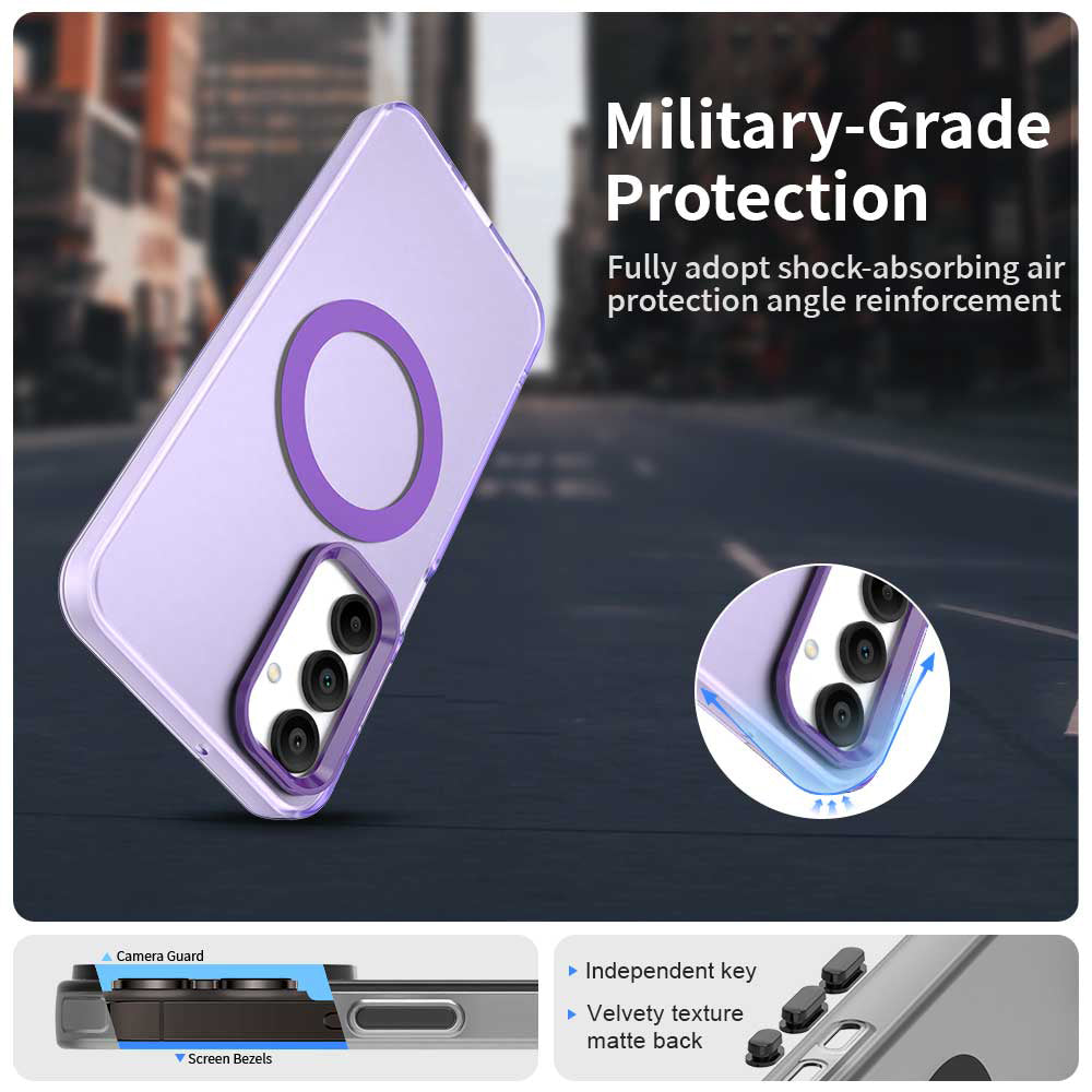 MagSafe pouzdro pro Samsung Galaxy A16 5G A166 / A16 4G A165, Techsuit, CandyCase, Fialová