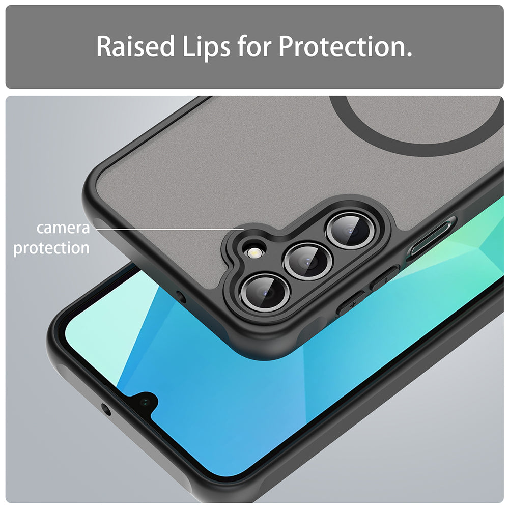 MagSafe pouzdro pro Samsung Galaxy A16 5G A166 / A16 4G A165, Techsuit, HaloFrost II, černé