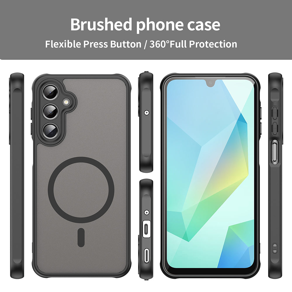 MagSafe pouzdro pro Samsung Galaxy A16 5G A166 / A16 4G A165, Techsuit, HaloFrost II, černé