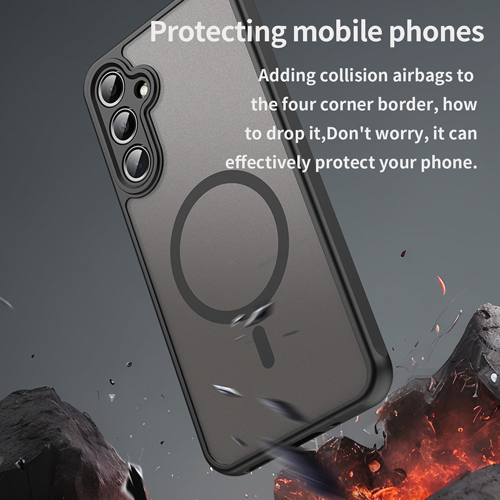 MagSafe pouzdro pro Samsung Galaxy A16 5G A166 / A16 4G A165, Techsuit, HaloFrost II, černé