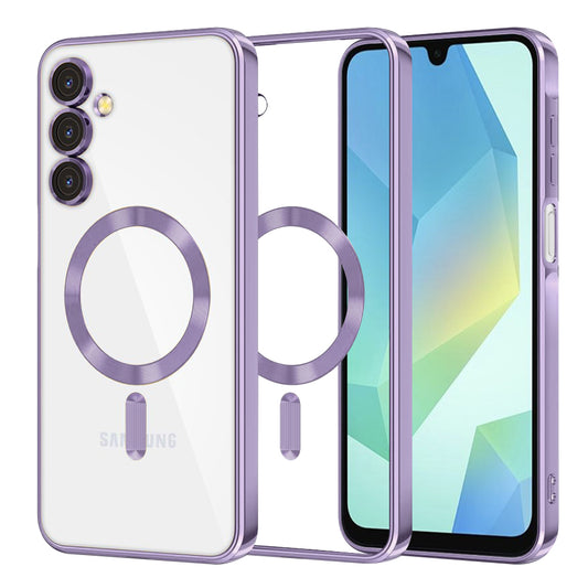 MagSafe pouzdro pro Samsung Galaxy A16 5G A166 / A16 4G A165, Techsuit, Luxury Crystal, Světle fialové
