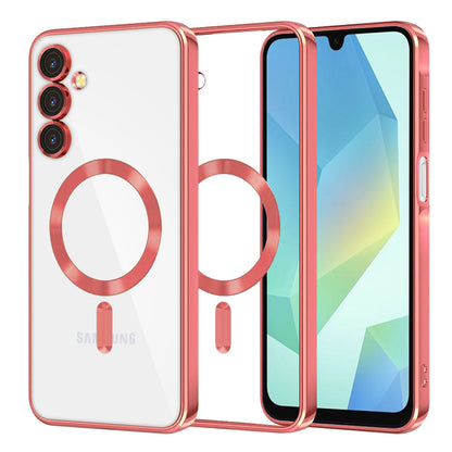 MagSafe pouzdro pro Samsung Galaxy A16 5G A166 / A16 4G A165, Techsuit, Luxury Crystal, červené