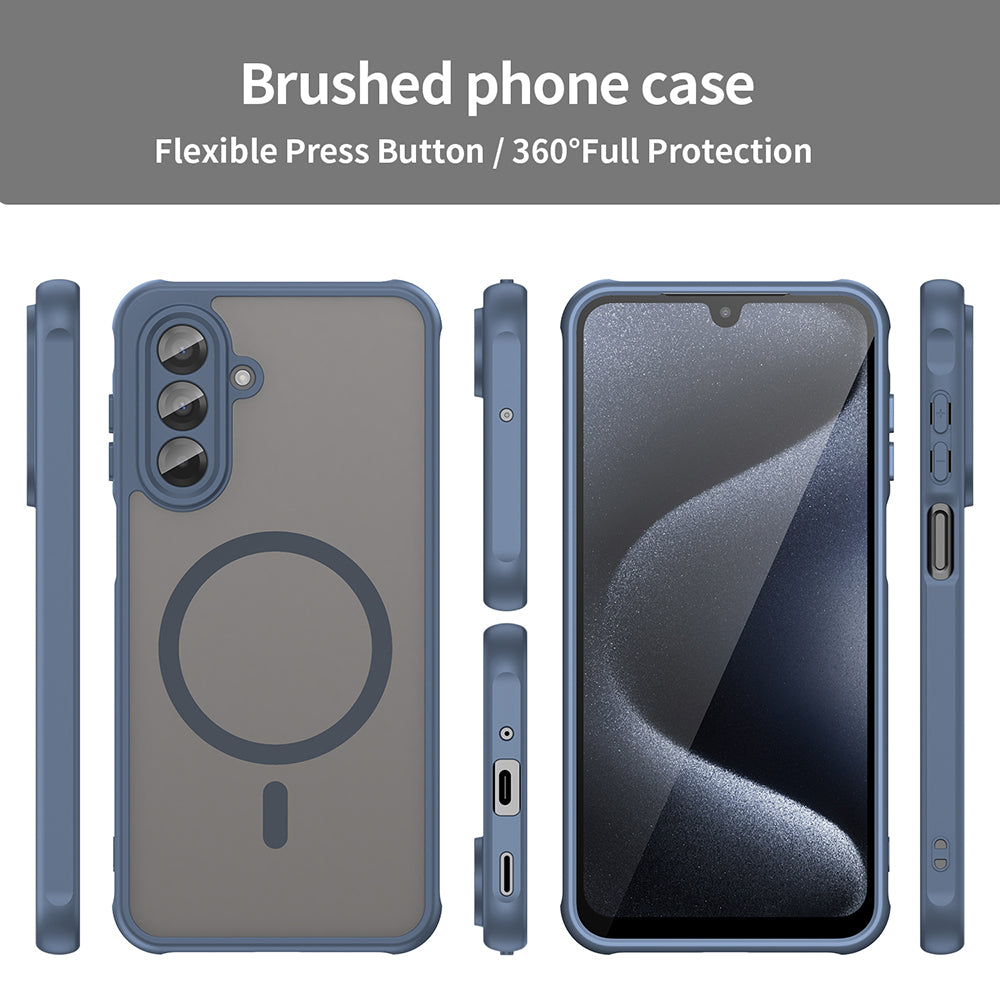 MagSafe pouzdro pro Samsung Galaxy A17 5G, Techsuit, HaloFrost II, Tmavě modrá