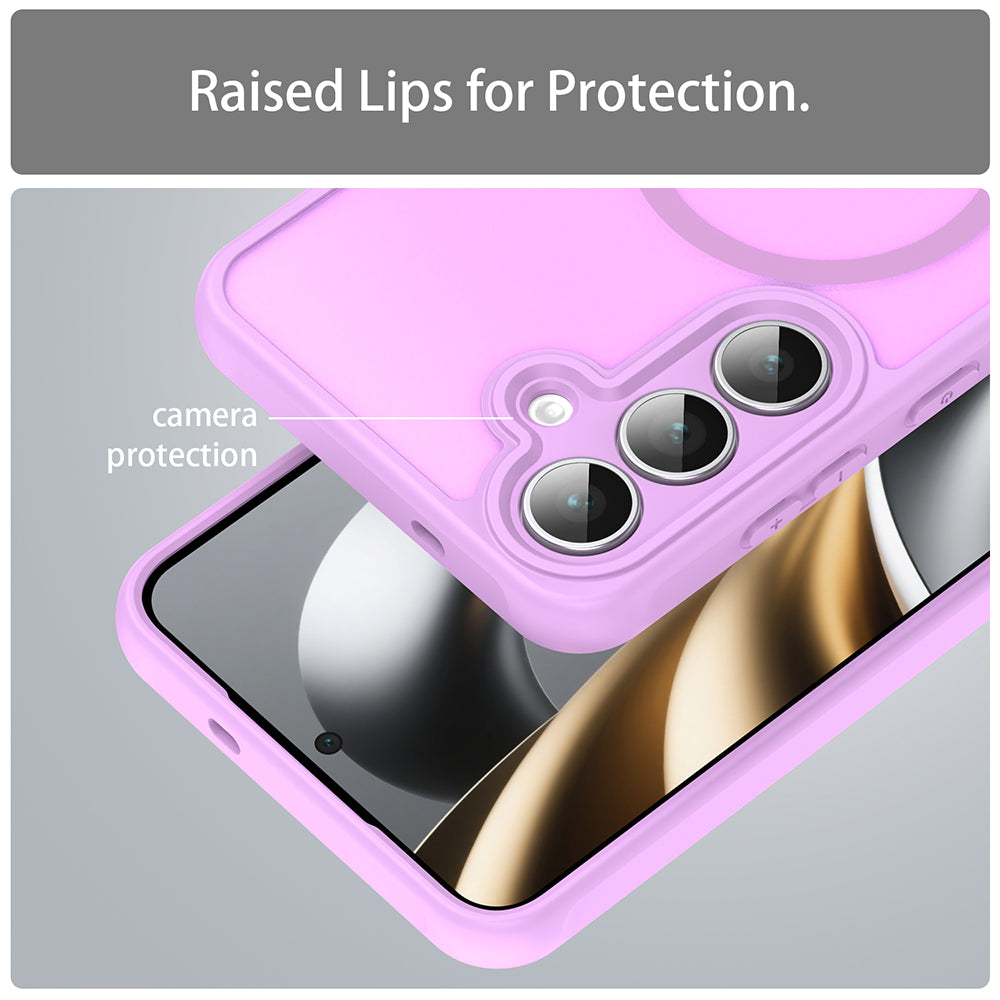 MagSafe pouzdro pro Samsung Galaxy A17 5G, Techsuit, HaloFrost II, Růžová