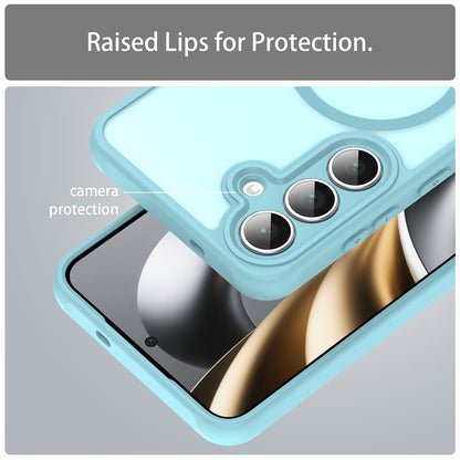 MagSafe pouzdro pro Samsung Galaxy A17 5G, Techsuit, HaloFrost II, Světle zelená