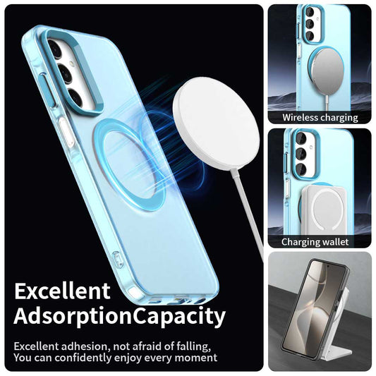 MagSafe pouzdro pro Samsung Galaxy A25 A256, Techsuit, CandyCase, Modrá