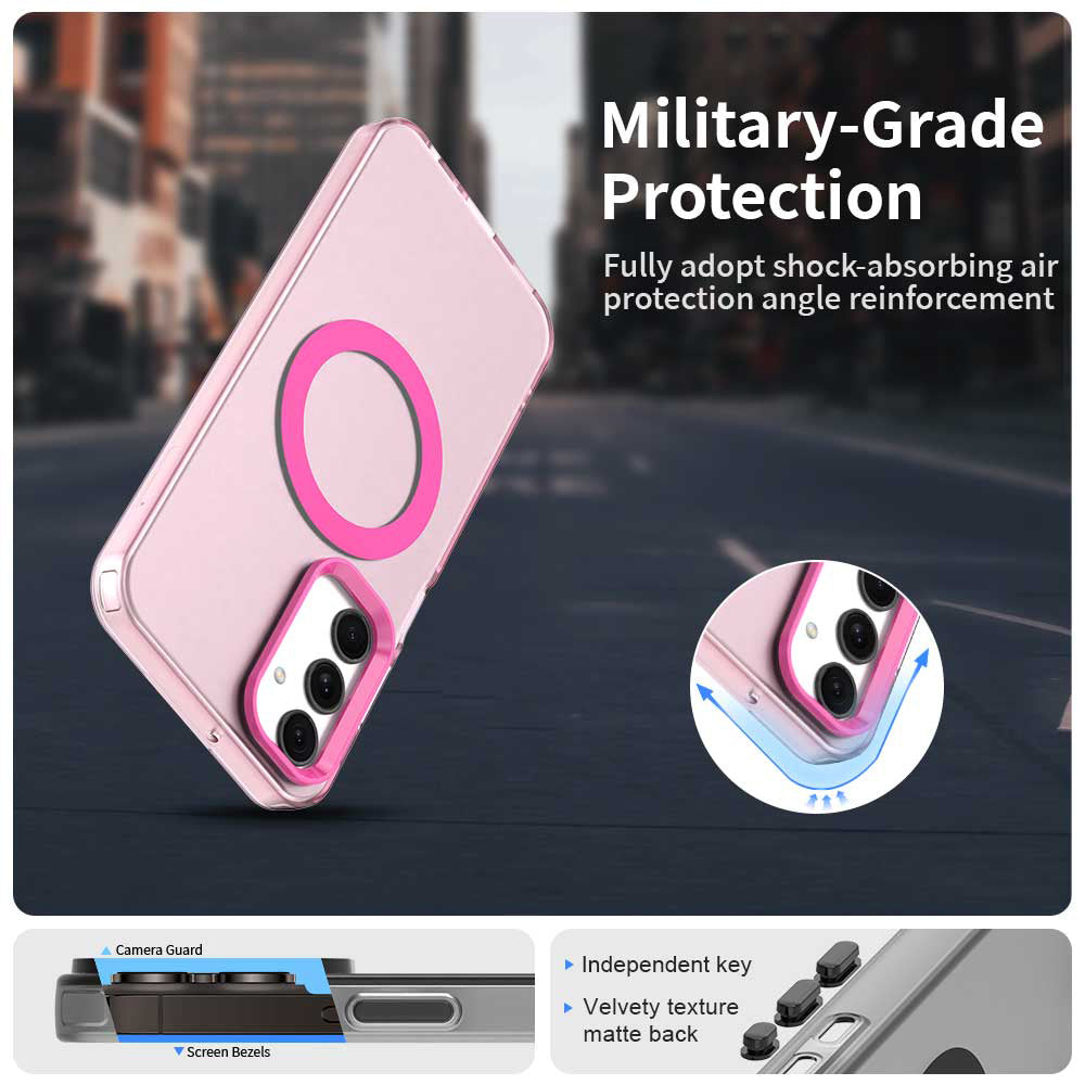 MagSafe pouzdro pro Samsung Galaxy A25 A256, Techsuit, CandyCase, Růžová