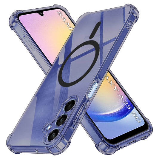 MagSafe pouzdro pro Samsung Galaxy A25 A256, Techsuit, průhledné nárazuvzdorné, kouřové