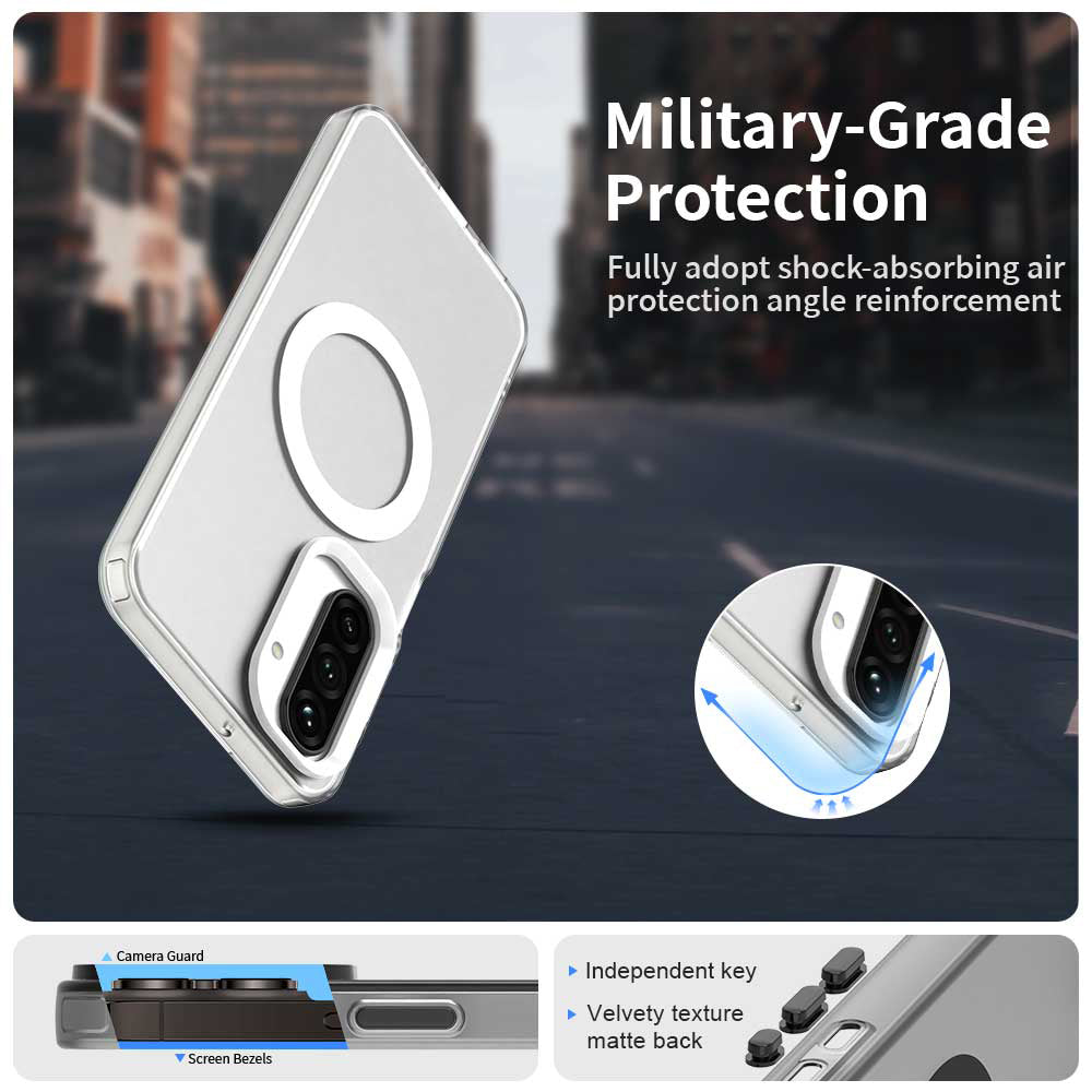 MagSafe pouzdro pro Samsung Galaxy A26 A266, Techsuit, CandyCase, bílé