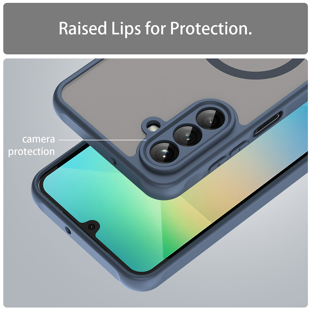 MagSafe pouzdro pro Samsung Galaxy A26 A266, Techsuit, HaloFrost II, Tmavě modrá