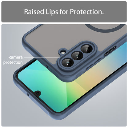 MagSafe pouzdro pro Samsung Galaxy A26 A266, Techsuit, HaloFrost II, Tmavě modrá