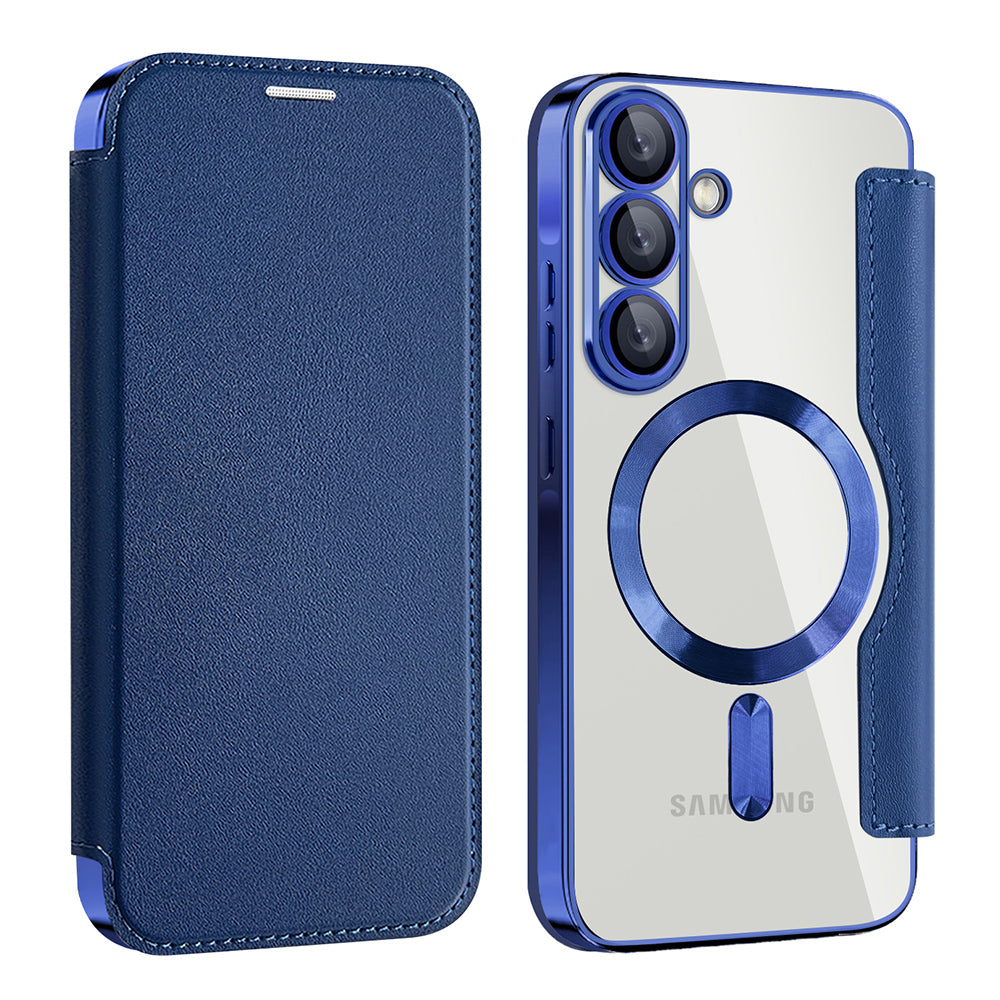 MagSafe pouzdro pro Samsung Galaxy A26 A266, Techsuit, SmartMag Book, modré