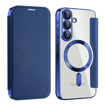 MagSafe pouzdro pro Samsung Galaxy A26 A266, Techsuit, SmartMag Book, modré