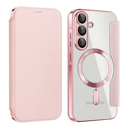 MagSafe pouzdro pro Samsung Galaxy A26 A266, Techsuit, SmartMag Book, růžové