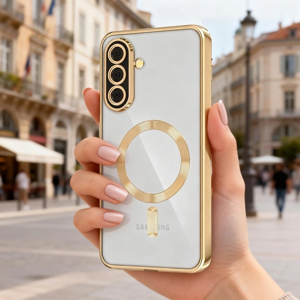 MagSafe pouzdro pro Samsung Galaxy A27 5G, Techsuit, Luxury Crystal, černé