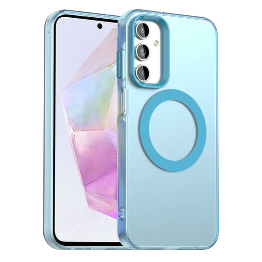MagSafe pouzdro pro Samsung Galaxy A35 5G A356, Techsuit, CandyCase, Modrá