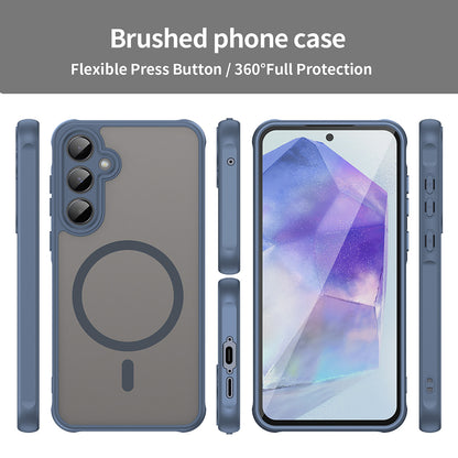 MagSafe pouzdro pro Samsung Galaxy A35 5G A356, Techsuit, HaloFrost II, Tmavě modrá