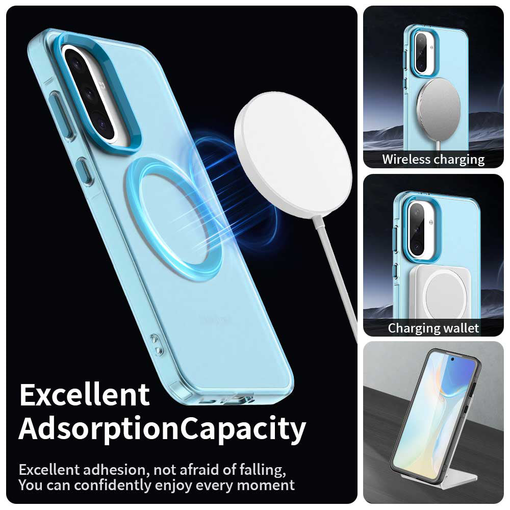 MagSafe pouzdro pro Samsung Galaxy A36 A366, Techsuit, CandyCase, Modrá