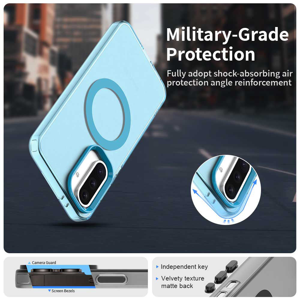 MagSafe pouzdro pro Samsung Galaxy A36 A366, Techsuit, CandyCase, Modrá