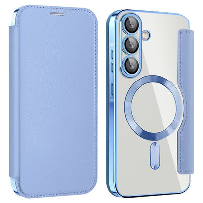 MagSafe pouzdro pro Samsung Galaxy A36 A366, Techsuit, SmartMag Book, modré