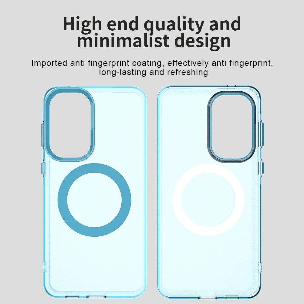 Pouzdro MagSafe pro Samsung Galaxy A37 5G, Techsuit, CandyCase, Modrá