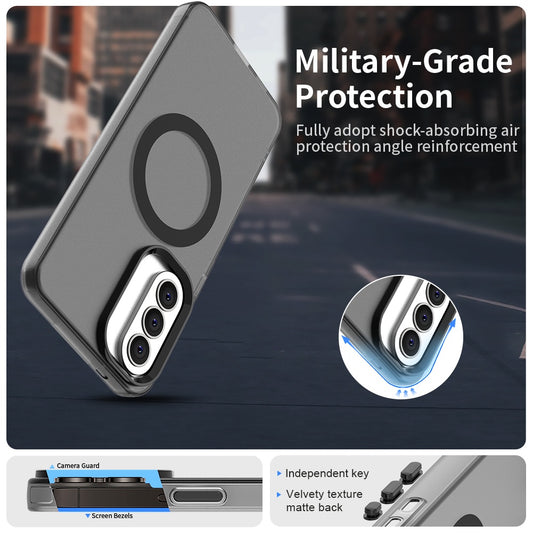 Pouzdro MagSafe pro Samsung Galaxy A37 5G, Techsuit, CandyCase, Černá