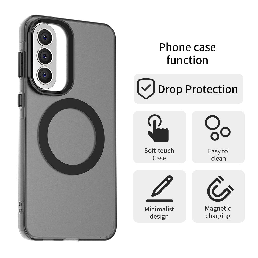 Pouzdro MagSafe pro Samsung Galaxy A37 5G, Techsuit, CandyCase, Černá