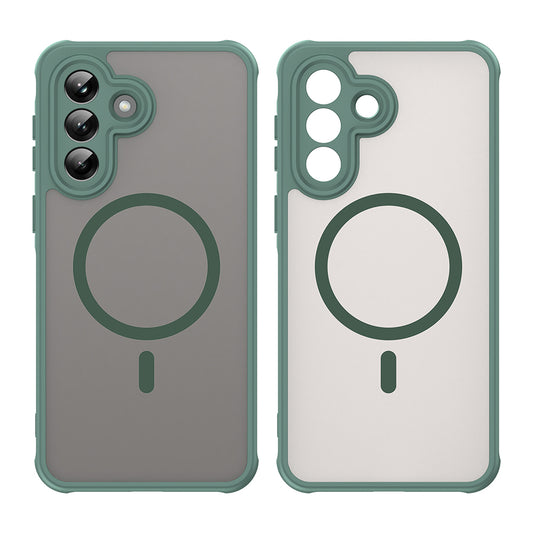 Pouzdro MagSafe pro Samsung Galaxy A37 5G, Techsuit, HaloFrost II, Zelená
