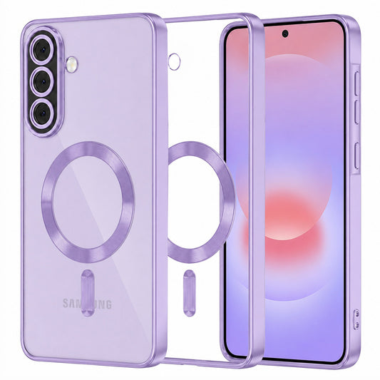 MagSafe pouzdro pro Samsung Galaxy A37 5G, Techsuit, Luxury Crystal, Světle fialové