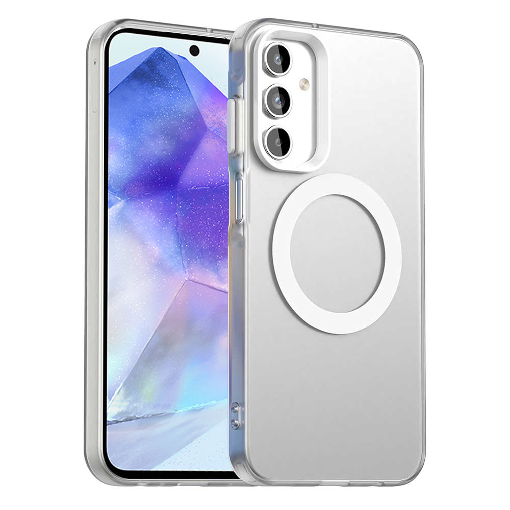 MagSafe pouzdro pro Samsung Galaxy A55 5G A556, Techsuit, CandyCase, bílé