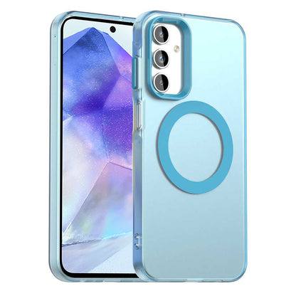 MagSafe pouzdro pro Samsung Galaxy A55 5G A556, Techsuit, CandyCase, Modrá