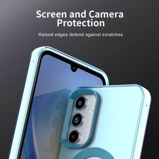 MagSafe pouzdro pro Samsung Galaxy A55 5G A556, Techsuit, CandyCase, Modrá
